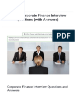 Top 20 Corporate Finance Interview Questions (With Answers) PDF