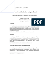 La Educación Ante Los Desafíos de La Globalización