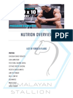 Nutrion Overview: List of Foods & Fluids