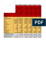 Projected Cash Budget