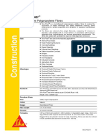 Sika Fiber: Monofilament Polypropylene Fibres