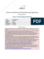 Gear Train Experiment