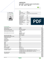 Product Data Sheet: Acti 9 iID K - Residual Current Circuit Breaker - 2P - 25A - 30ma - Type AC