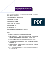 Administración de Inventarios. Ejercicio Práctico.