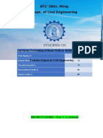 Synopsis On: ATS' SBGI, Miraj. Dept. of Civil Engineering