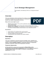 Level 7 Diploma in Strategic Management (Finance)