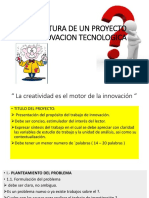 Clase #07.ESTRUCTURA DE UN PROYECTO DE INNOVACION TECNOLOGICA