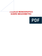 MONOGRAFIA METROLOGIA (Megohmetro)