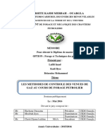 Methodes de Controle Des Venues de Gaz Au Cours de Forage Petrolier