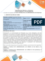 Syllabus Del Curso Introducción A La Administración de Empresas