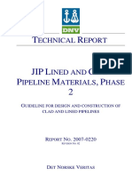 DNV JIP Report - Guidelines - Lined and Clad Pipeline Materials Ph2 - 2007-0220rev2