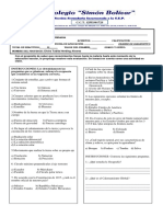 Evaluación Diagnóstica de Geografía Secundaria