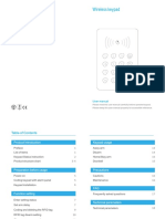 Wireless Keypad: User Manual