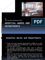 Hospital Wards and Departments: By: Drs. Nur Panca Marhendra, M.PD