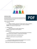 Types of Qualitative Research