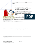 Formulating and Solving Systems: With Space For Student Work