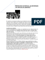 En Qué Se Diferencian La Táctica La Estrategia y El Calculo en Ajedrez