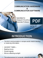 Communication Hardware & Communication Software