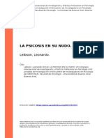 Leibson, Leonardo (2016) - La Psicosis en Su Nudo