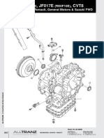 JF016E, JF017E, CVT8: (RE0F10D) (RE0F10E) Nissan, Mitsubishi, Renault, General Motors & Suzuki FWD