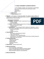 Chapter 3: Clinical Assessment & Diagnosis Handouts: Key Concepts in Assessment