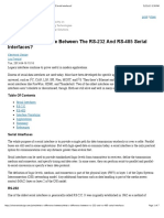 What's The Difference Between The RS-232 and RS-485 Serial Interfaces?