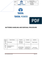 Batteries Handling Disposal Procedure