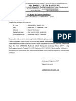 Surat Rekom & Pendaftaran Porseni MADU BANDUNG 2019