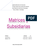 Matrices y Subsidiarias..