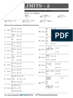 Continuity Assignments Class 12