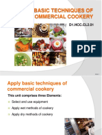 Apply Basic Techniques of Commercial Cookery: D1.HCC - CL2.01