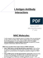 MHC & Antigen-Antibody Interactions: Presented by