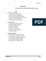 Practical: 3: Aim: Determine and Analyze The Functional Non-Functional Requirements For A Given Project