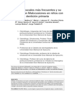 Hábitos Bucales Más Frecuentes y Su Relación Con Malocusiones en Niños Con Dentición Primaria - Doc Versión 1