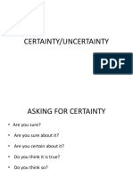 Certainty