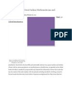 Aryabhatta-The Great Indian Mathematician and Astrologer: Born: 476 A.D. Died: 550 A Brief Introduction