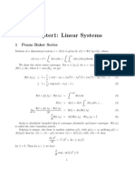 Chapter1: Linear Systems: 1 Peano Baker Series