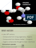 Organic Chemistry: Post Laboratory Activities 1 - 5