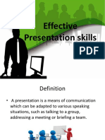 Effective Presentation Skills