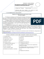 Evaluación Lengua y Literatura 7º Año Básico