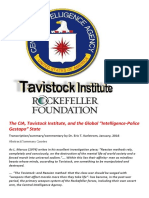 The CIA Tavistock Institute and The Global