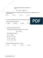 Stoichiometry (Multiple Choice) QP