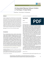 Treatment of Mesh-Associated Abscess Using An Incision-Free Technique: A Case Series