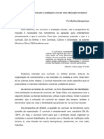 Um Olhar Sobre Currículo e Avaliação A Luz de Uma Educação Inclusiva