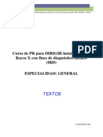 Curso de PR para Dirigir Instalaciones de Rayos X