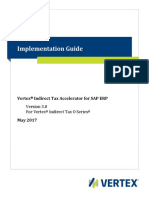 Vertex Indirect Tax Accelerator For SAP ERP Implementation Guide