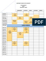 Lunch Break: Northwest Samar State University Class Schedule Bped 1 Jonathan Y. Obeja