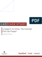 Case Study: Locked-In' To China: The Colombo Port City Project