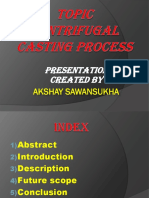 of Centrifugal Casting Process