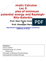 Automatic Calculus Lec 5 Principles of Minimum Potential Energy and Rayleigh-Ritz-Galerkin